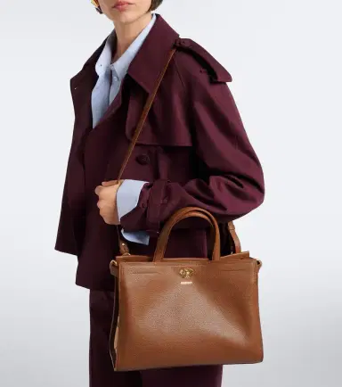 Burberry Check Small leather top-handle bag | Thumbnail 5 Burberry Check Small leather top-handle bag | Thumbnail 5