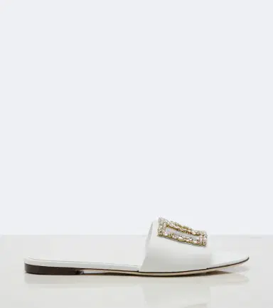 Dolce & Gabbana DG embellished leather slides | Thumbnail 2