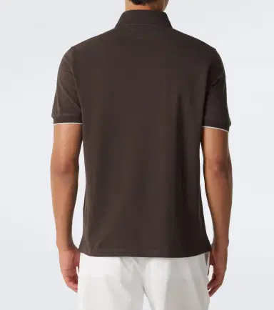 Brunello Cucinelli Logo cotton piqué polo shirt | Thumbnail 5
