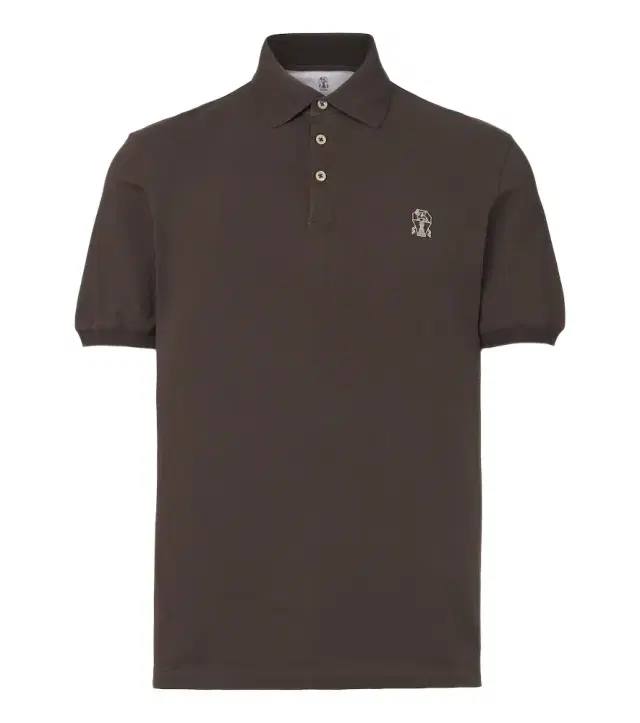 Logo cotton piqué polo shirt