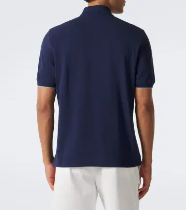 Brunello Cucinelli Logo cotton piqué polo shirt | Thumbnail 5