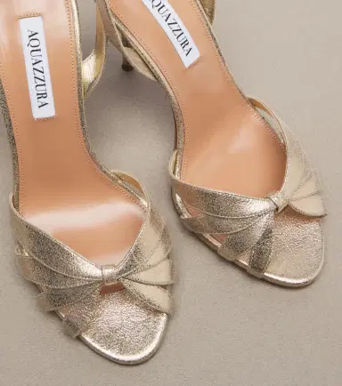 Aquazzura Soulmate metallic leather sandals | Thumbnail 3 Aquazzura Soulmate metallic leather sandals | Thumbnail 3