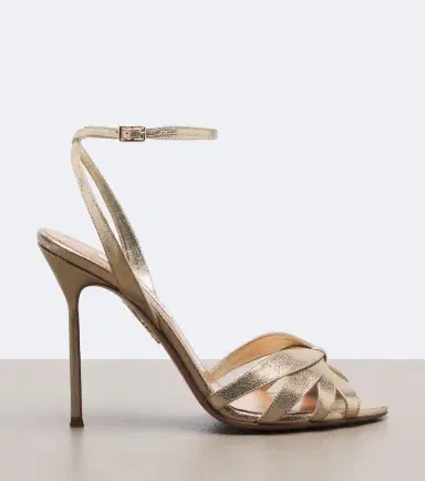 Aquazzura Soulmate metallic leather sandals | Thumbnail 4 Aquazzura Soulmate metallic leather sandals | Thumbnail 4