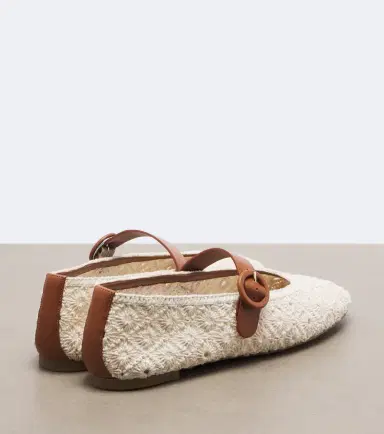 Aquazzura Loom macramé Mary Jane flats | Thumbnail 2