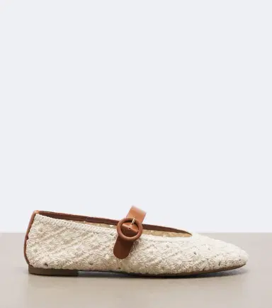 Aquazzura Loom macramé Mary Jane flats | Thumbnail 3