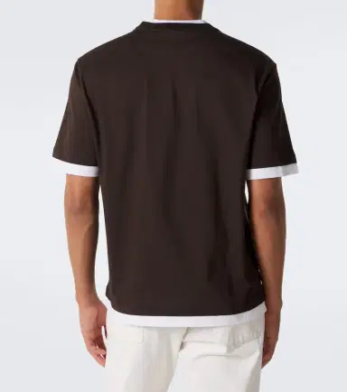 Prada Layered cotton jersey T-shirt | Thumbnail 3