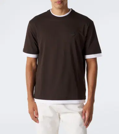 Prada Layered cotton jersey T-shirt | Thumbnail 6