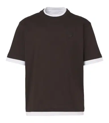 Prada Layered cotton jersey T-shirt | Thumbnail 1