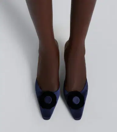 Manolo Blahnik Caulon floral-appliqué silk satin mules | Thumbnail 6 Manolo Blahnik Caulon floral-appliqué silk satin mules | Thumbnail 6
