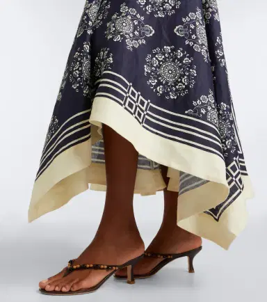 ALÉMAIS Alémais Banderra floral linen midi dress | Thumbnail 4 ALÉMAIS Alémais Banderra floral linen midi dress | Thumbnail 4