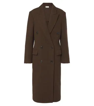 The Row Bamira double-breasted virgin wool coat | Thumbnail 1 The Row Bamira double-breasted virgin wool coat | Thumbnail 1