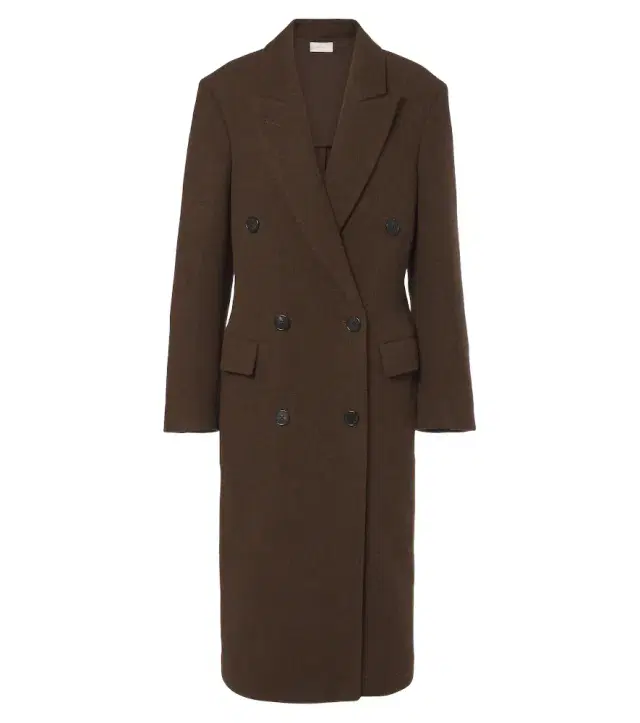 The Row Bamira double-breasted virgin wool coat