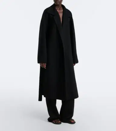 The Row Ciara wool and cashmere-blend wrap coat | Thumbnail 2
