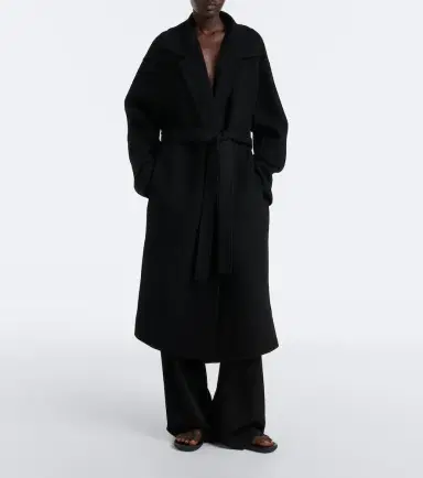 The Row Ciara wool and cashmere-blend wrap coat | Thumbnail 3