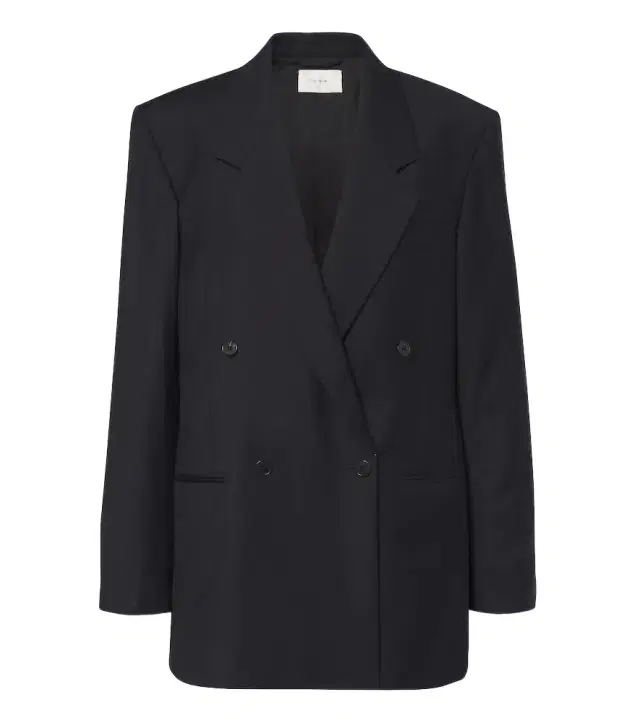 The Row Isani double-breasted virgin wool blazer