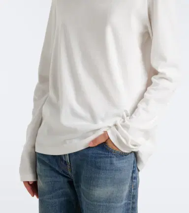 The Row Kalto cotton jersey top | Thumbnail 3