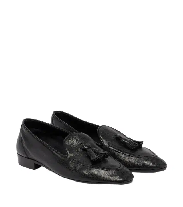 The Row Caden leather loafers