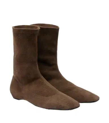 The Row Cindy suede ankle boots | Thumbnail 1 The Row Cindy suede ankle boots | Thumbnail 1