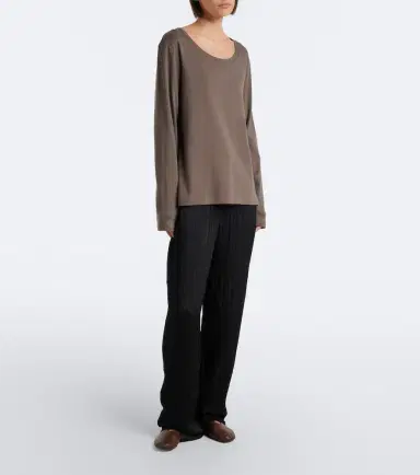 The Row Stella shearling-trimmed leather ballet flats | Thumbnail 5 The Row Stella shearling-trimmed leather ballet flats | Thumbnail 5