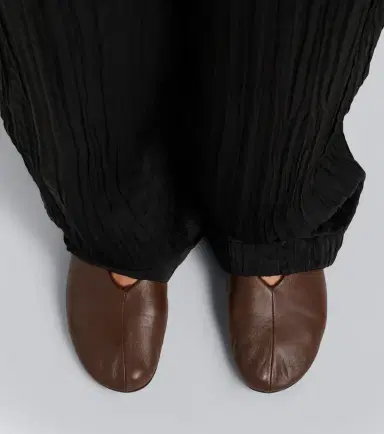 The Row Stella shearling-trimmed leather ballet flats | Thumbnail 6 The Row Stella shearling-trimmed leather ballet flats | Thumbnail 6