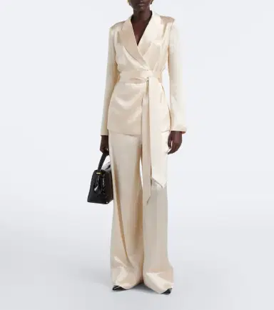 Joseph Archer belted silk satin jacket | Thumbnail 3