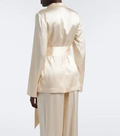 Joseph Archer belted silk satin jacket | Thumbnail 4