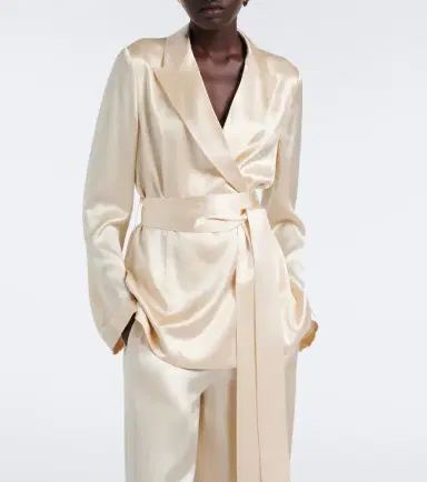 Joseph Archer belted silk satin jacket | Thumbnail 5