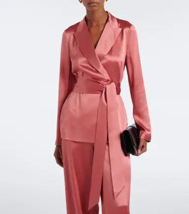 Joseph Archer belted silk satin jacket | Thumbnail 4