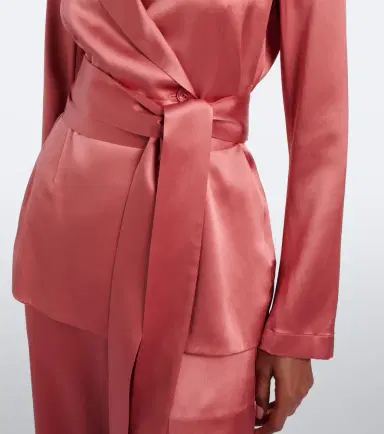 Joseph Archer belted silk satin jacket | Thumbnail 6