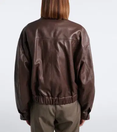 Nour Hammour Quincy leather blouson jacket | Thumbnail 2