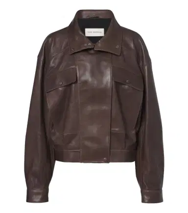 Nour Hammour Quincy leather blouson jacket | Thumbnail 1