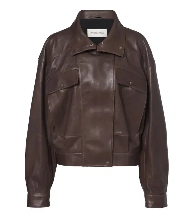 Nour Hammour Quincy leather blouson jacket