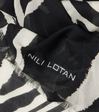 Nili Lotan Zebra-print scarf | Thumbnail 3 Nili Lotan Zebra-print scarf | Thumbnail 3