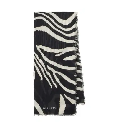 Nili Lotan Zebra-print scarf | Thumbnail 1 Nili Lotan Zebra-print scarf | Thumbnail 1