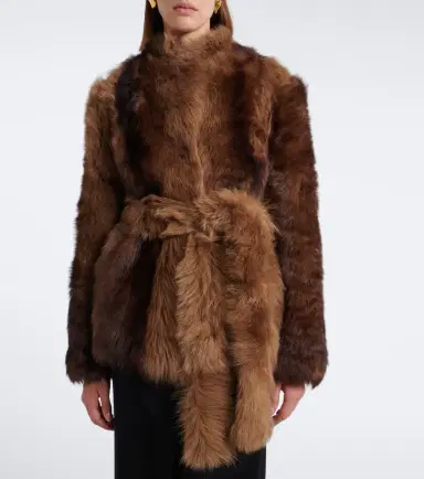 Nour Hammour Elsa shearling jacket | Thumbnail 2