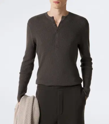 Lisa Yang Falk cotton and cashmere Henley shirt | Thumbnail 6 Lisa Yang Falk cotton and cashmere Henley shirt | Thumbnail 6