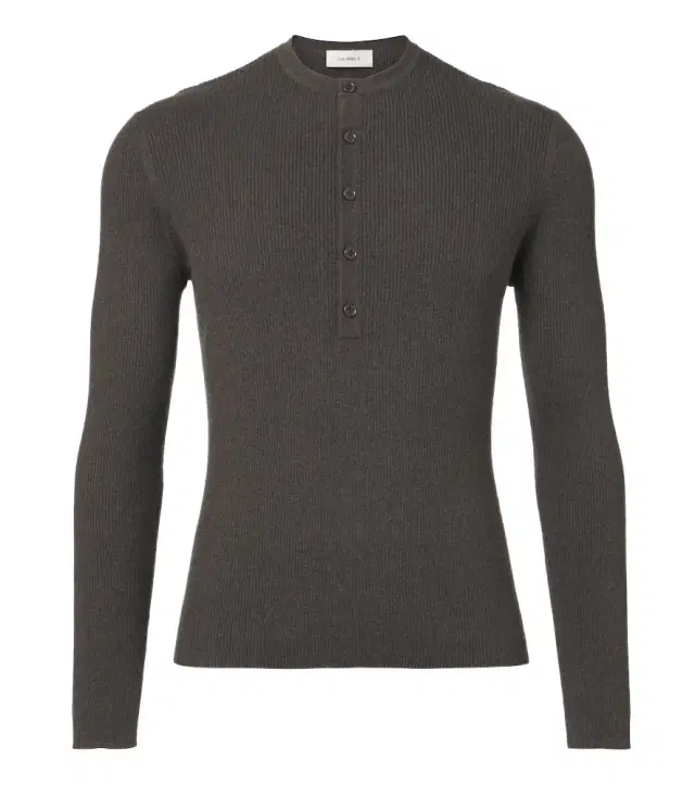 Falk cotton and cashmere Henley shirt