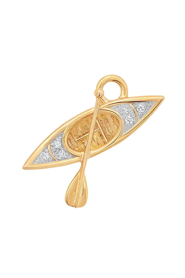 SARA WEINSTOCK Diamond Canoe Charm