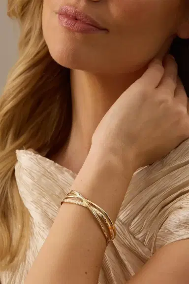 SARA WEINSTOCK Diamond Crossover Bangle Cuff Bracelet | Thumbnail 2 SARA WEINSTOCK Diamond Crossover Bangle Cuff Bracelet | Thumbnail 2