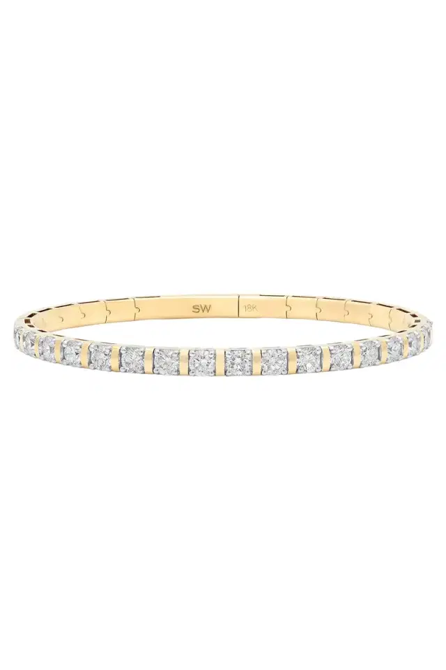 Diamond Flexion Eternity Bangle