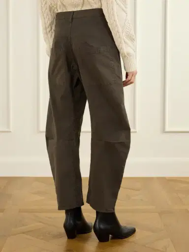 Nili Lotan Shon Cotton-blend Twill Tapered Pants | Thumbnail 4