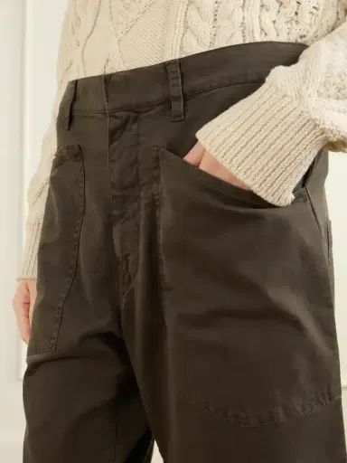 Nili Lotan Shon Cotton-blend Twill Tapered Pants | Thumbnail 5