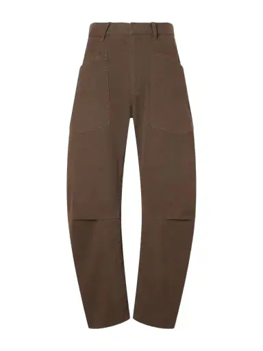 Nili Lotan Shon Cotton-blend Twill Tapered Pants | Thumbnail 1