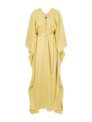 Taller Marmo Mojave Belted Lurex Fil Coupé Silk-blend Gown | Thumbnail 1 Taller Marmo Mojave Belted Lurex Fil Coupé Silk-blend Gown | Thumbnail 1