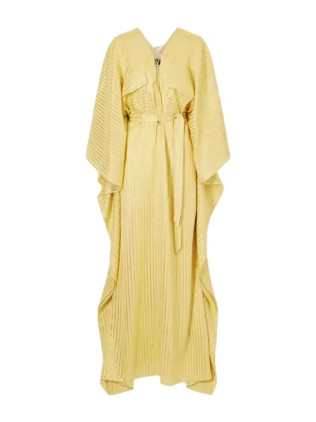 Taller Marmo Mojave Belted Lurex Fil Coupé Silk-blend Gown