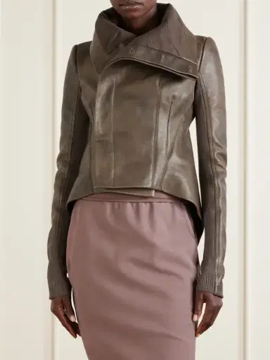 Rick Owens Naska Leather Biker Jacket | Thumbnail 3 Rick Owens Naska Leather Biker Jacket | Thumbnail 3