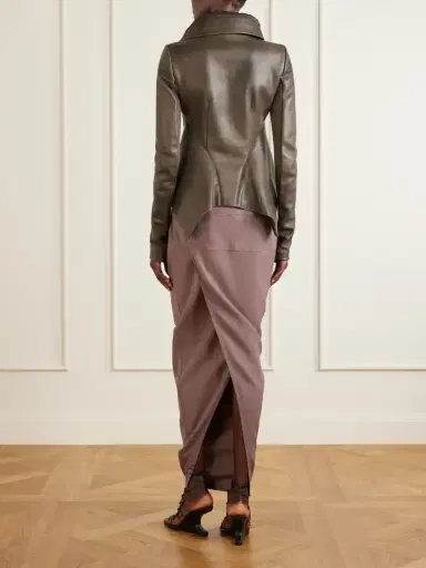 Rick Owens Naska Leather Biker Jacket | Thumbnail 4 Rick Owens Naska Leather Biker Jacket | Thumbnail 4