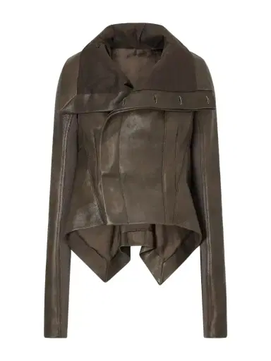 Rick Owens Naska Leather Biker Jacket | Thumbnail 1 Rick Owens Naska Leather Biker Jacket | Thumbnail 1