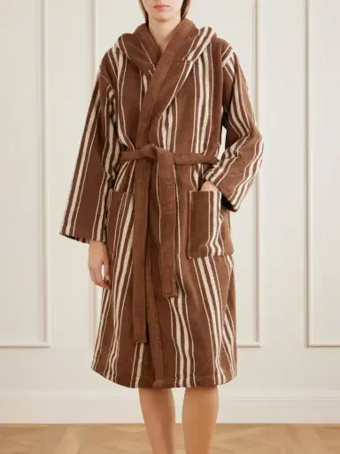 Autumn Sonata Charlotte Striped Cotton-terry Robe | Thumbnail 2 Autumn Sonata Charlotte Striped Cotton-terry Robe | Thumbnail 2