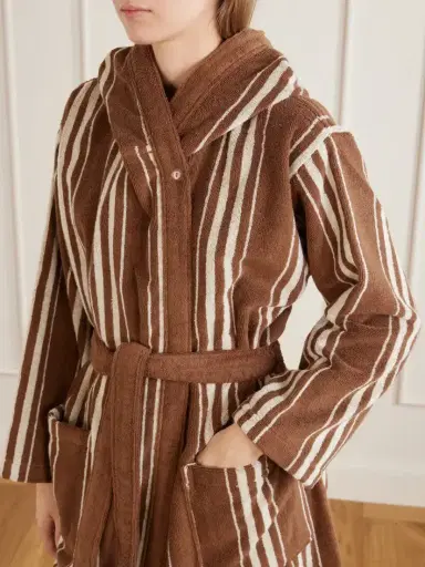 Autumn Sonata Charlotte Striped Cotton-terry Robe | Thumbnail 4 Autumn Sonata Charlotte Striped Cotton-terry Robe | Thumbnail 4